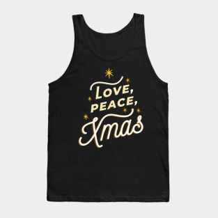 Peace Love Xmas - Christmas Tree Tank Top